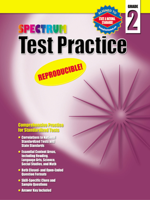 Title details for Spectrum Test Practice, Grade 2 by Spectrum - Available